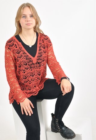VINTAGE 90'S CROCHETED TOP