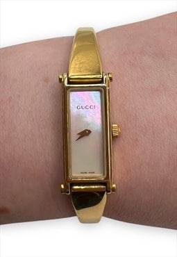 Vintage Gucci watch horsebit bracelet style Gold plated