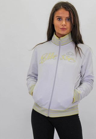 VINTAGE ELLESSE JACKET SPELL OUT LOGO ON FRONT