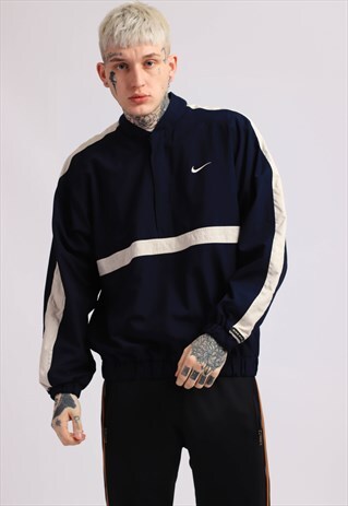 VINTAGE NIKE 1/2 ZIP SHELL JACKET