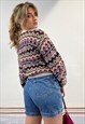 VINTAGE GEOMETRIC JUMPER -S/M