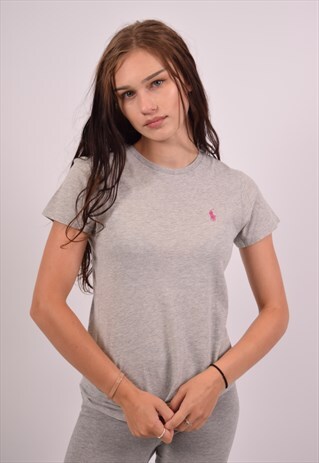 VINTAGE RALPH LAUREN T-SHIRT TOP GREY