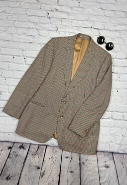 Vintage Tweed Patterned Blazer Jacket