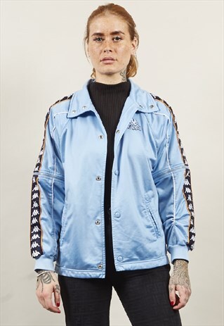 VINTAGE 80'S KAPPA SKY BLUE TRACKSUIT JACKET