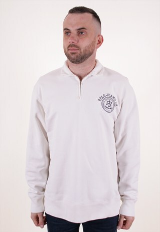 90S VINTAGE POLO RALPH LAUREN 1/4 ZIP SWEATSHIRT AA3795