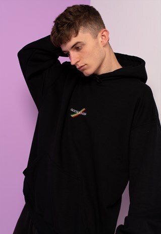 G&G UNISEX BLACK ORIGINAL MULTI LINES HOOD