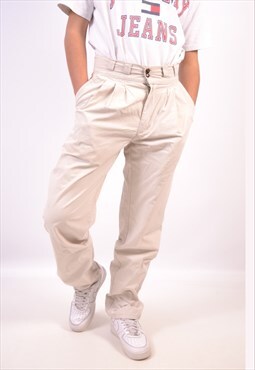Vintage Casucci Trousers Straight Chino Tapared Beige