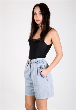 VINTAGE 80S ARMANI DENIM SHORTS