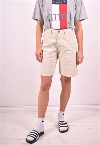 DICKIES WOMENS VINTAGE SHORTS W28 BEIGE 90'S