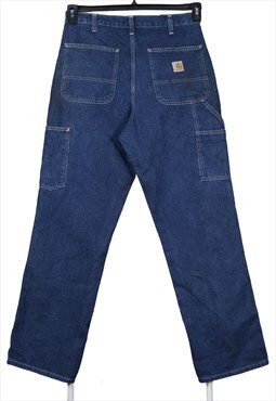 Vintage 90's Carhartt Jeans / Pants Relaxed Fit Denim Blue