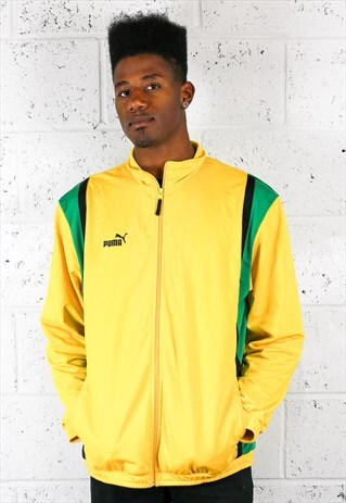 YELLOW ZIP-UP SPORTS JUMPER