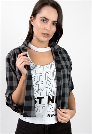 'HAPPY' CROPPED LIGHTWEIGHT SHACKET