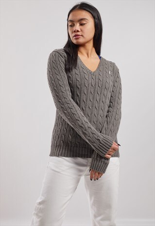 VINTAGE RALPH LAUREN V-NECK JUMPER