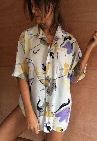 OVERSIZED RETRO 90S 80S VINTAGE UNISEX FESTIVAL SHIRT
