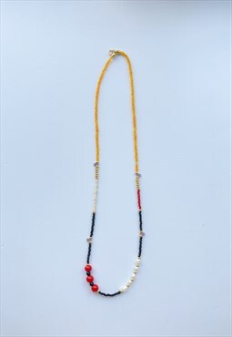 Beaded Necklace With Freshwater Pearl