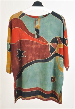 VINTAGE 90S blouse in abstract print