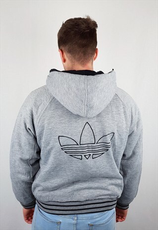 VINTAGE ADIDAS REVERSIBLE FLEECE JACKET