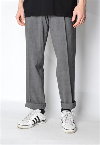 VINTAGE 90S GREY MINIMALIST PANTS