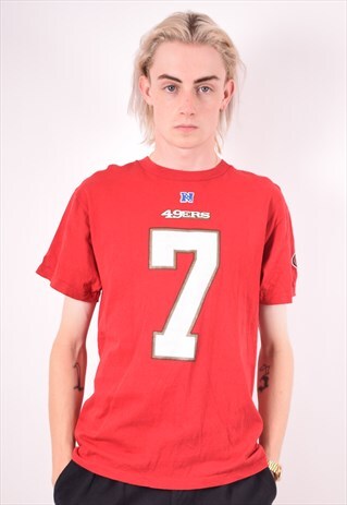 NFL MENS VINTAGE 49ERS T-SHIRT TOP MEDIUM RED 90S