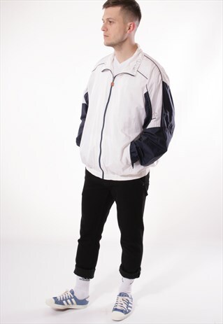 VINTAGE VTG RARE ELLESSE SHELL JACKET LOGO OVERSIZED 12993