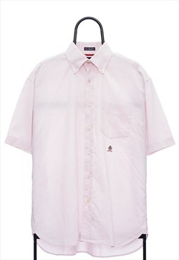 Vintage Tommy Hilfiger Pink Striped Shirt Mens