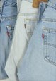 VINTAGE LEVI'S 550 GRADE B LIGHT BLUE DENIM SHORTS VARIOUS