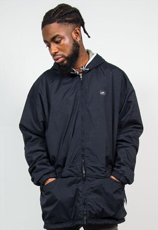NIKE BLACK PADDED COAT JACKET