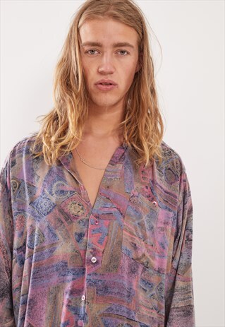 VINTAGE PATTERNED FESTIVAL LONG SLEEVE SHIRT