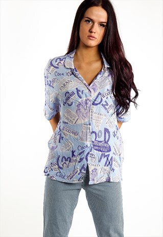 VINTAGE PATTERNED BLOUSE ACBL66
