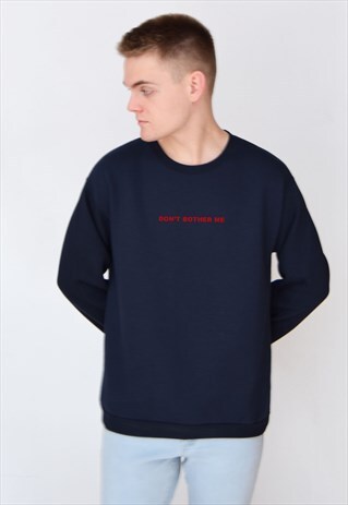 NAVY DON'T BOTHER ME (RED) SWEATSHIRT