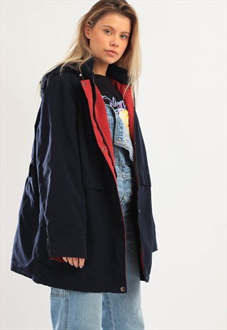 VINTAGE NAUTICA WINDBREAKER COAT NAVY BLUE