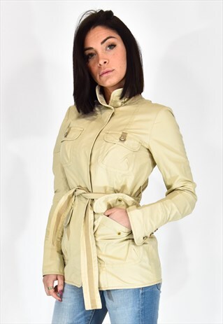 TRUSSARDI JEANS TRENCH BEIGE CASUAL STYLE