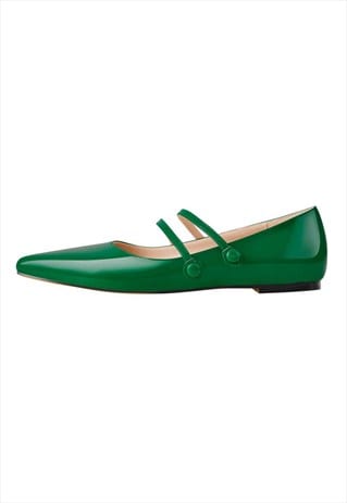 Mary Jane Double Strap Retro Flats