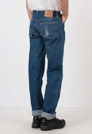 VINTAGE BLUE LEVI'S 501 FIT DENIM JEANS