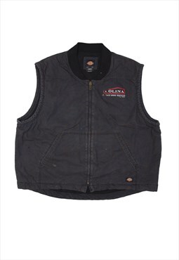 DICKIES Blanket Lined Denim Gilet Black Mens 3XL