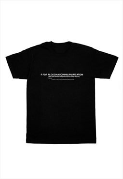 Black F4F Logo Heavy Cotton t shirt tee 