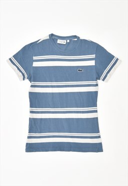 Vintage Lacoste T-Shirt Top Stripes Blue