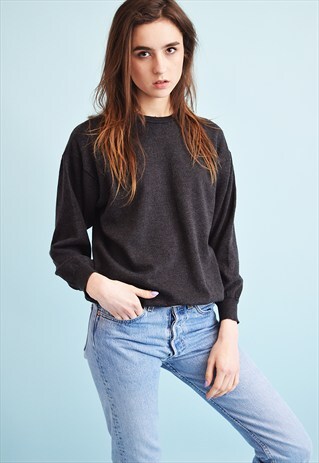 90'S RETRO GRUNGE WOOLEN KNIT OVERSIZED JUMPER TOP
