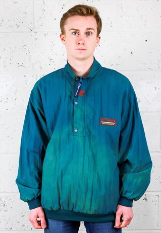 VINTAGE FADED BLUE WINDBREAKER