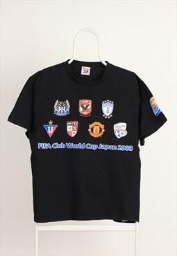 Vintage FIFA JAPAN 2008 Crewneck T-shirt Black