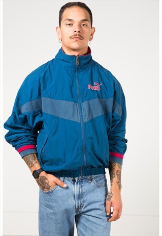 VINTAGE 80S PUMA SHELL SPORT JACKET / S1306