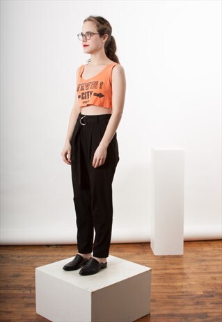 ON SALE CROPPED ORANGE TOP / CROP 00S TANK