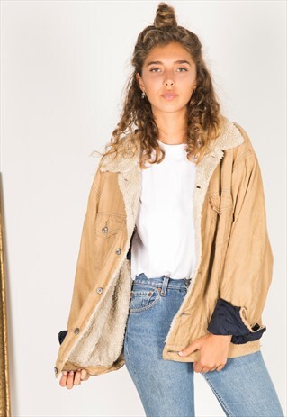 VINTAGE 80S LEVIS WINTER SHEEPSKIN JACKET / R1201C206