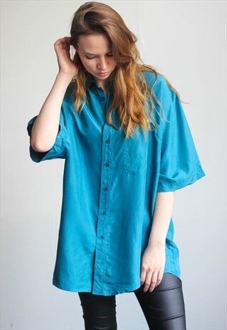 VINTAGE OVERSIZED SILK SHIRT