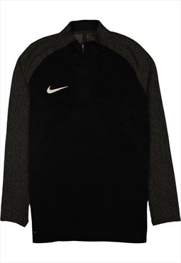 Vintage 90's Nike Sweatshirt Swoosh Quater Zip Gym Dri Fit