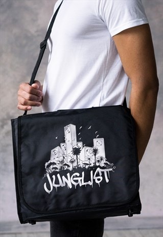 Junglist Sound Messenger Shoulder DJ LP Vinyl Record Bag