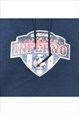 VINTAGE CHICAGO INFERNO PRINTED HOODIE - S