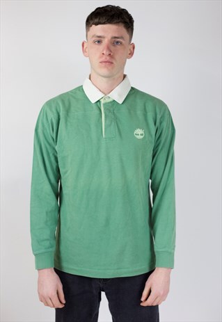 VINTAGE TIMBERLAND LONG SLEEVE POLO SHIRT