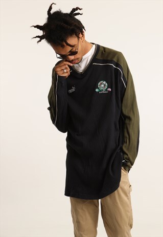 VINTAGE PUMA EMBROIDERED LOGO SWEATSHIRT