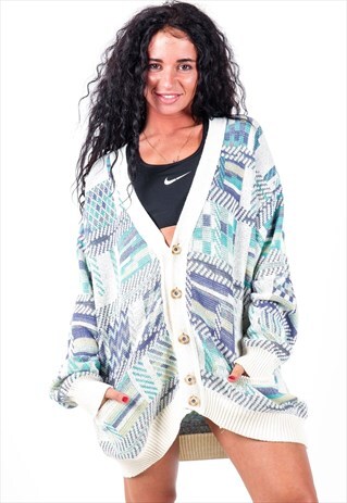 VINTAGE PATTERNED KNIT JUMPER K558